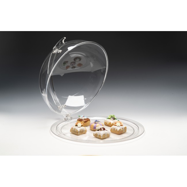 ZCP 857 -1 POLYCARBONAT TEPSİLİ, SABİT KAPAKLI FANUS R-50 CM H:26 CM ZCP 857 -1 POLYCARBONAT TEPSİLİ, SABİT KAPAKLI FANUS R-50 CM H:26 CM