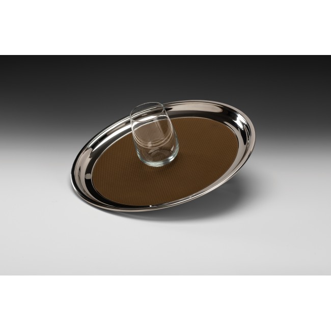 ZKC 917 ÇELİK KAYMAZ TEPSİ  R-40 CM 