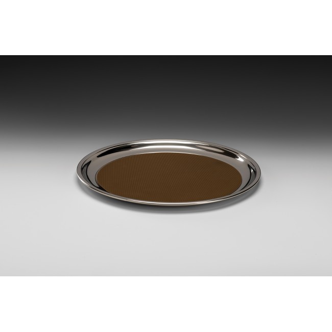 ZKC 917 ÇELİK KAYMAZ TEPSİ  R-40 CM 