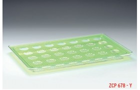 ZCP 678 – Y POLYCARBONAT TEPSİLİ SHOT SERVİSİ  28 Lİ 44 X 28 cm