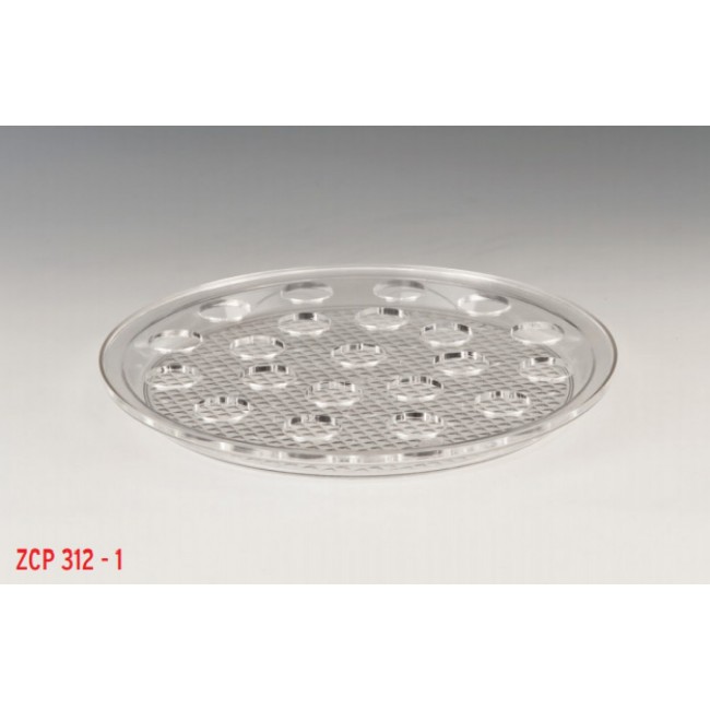 ZCP 312-1 POLYCARBONAT TEPSİLİ SHOT SERVİSİ 21’Lİ - Ø 34 cm