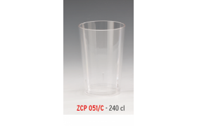 ZCP 051-C  POLCARBONAT ŞEFFAF BARDAK 240 cl