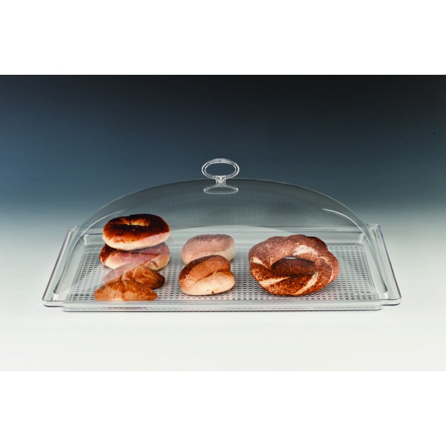 POLYCARBONAT TEPSİLİ MUHAFAZA KABI / BÜYÜK 35 X 55,5 X H: 17 cm