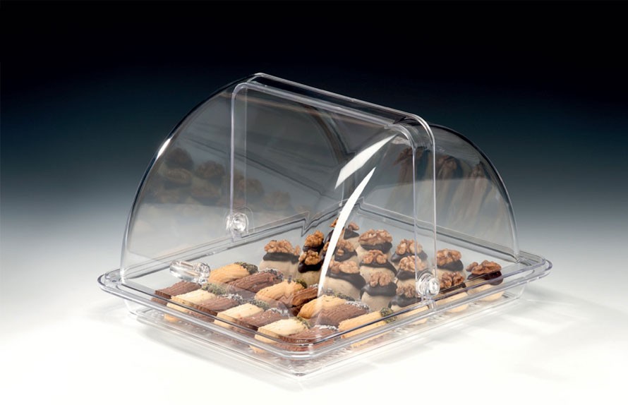 KOMPLE POLYCARBONAT MUHAFAZA KABI GN ½ 28 X 34 X H:21 cm