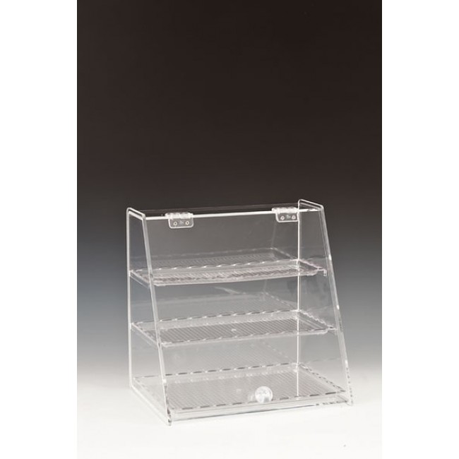 ZCP 340 POLYCARBONAT TEPSİLİ TEŞHİR STANDI 25 X 34 X H: 34 cm