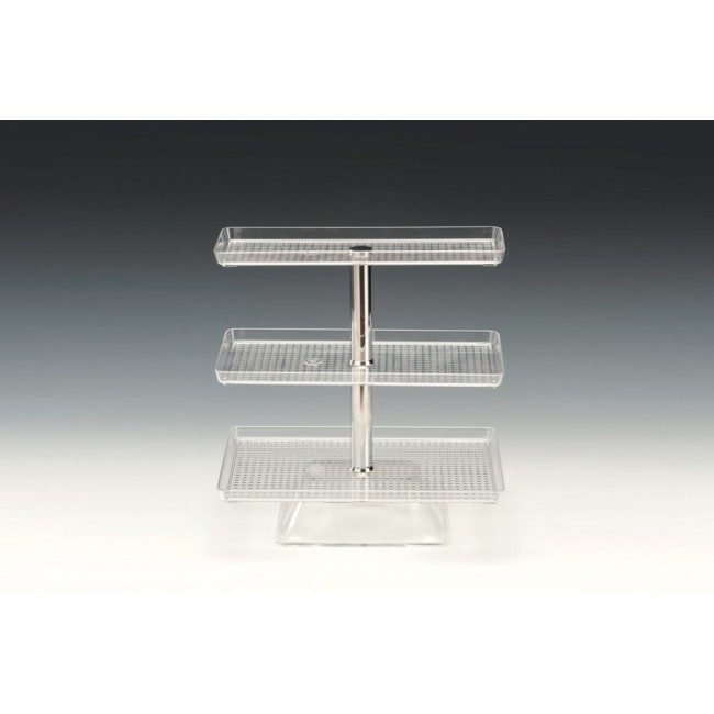 ZCP 548  POLYCARBONAT TEPSİLİ TEŞHİR STANDI 20x30x47,5 cm