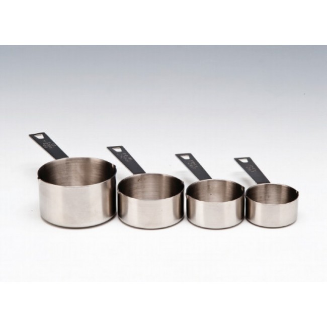 H 725  ÇELİK SIVI ÖLÇEK / 4’LÜ 250 ml, 125 ml, 80 ml, 60 ml